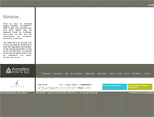 Tablet Screenshot of hotel-arcadien.com